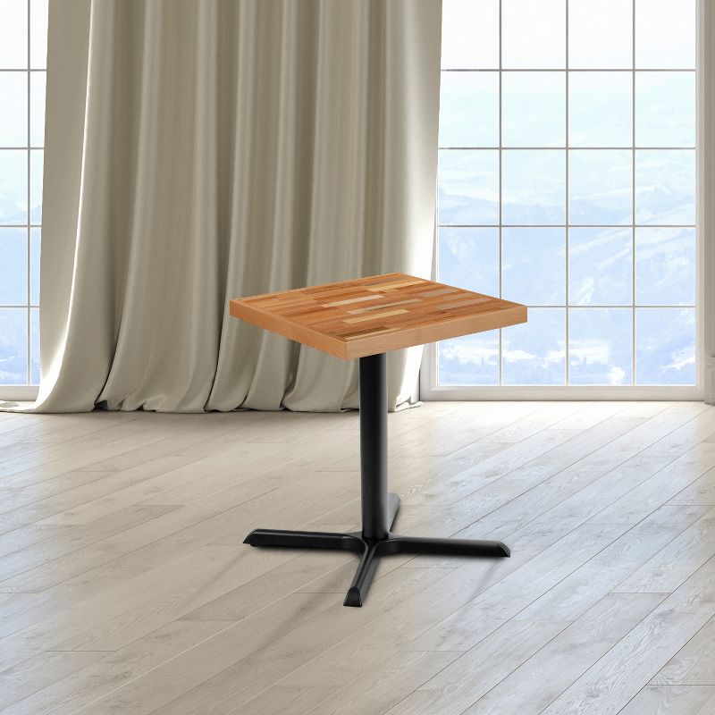 Emma and Oliver Square Butcher Block Style Table Top - Restaurant Table Top, 3 of 11
