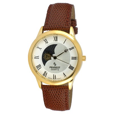 mens watches brown leather band