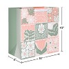 Mother's Day XL Square Gift Bag Flowers Quilted - 3 of 4