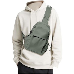 Small Sling Bag, Lightweight Crossbody Backpack with USB Charging Port for Travel, Hiking, and Everyday Use - 1 of 4