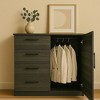 Bella Depot 47.2''W Gentleman's Chest Solid Wood Sideboard Buffet Cabinet - 3 of 4