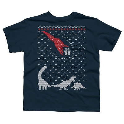 Boy's Design By Humans ugly christmas sweater By shirtpublic T-Shirt