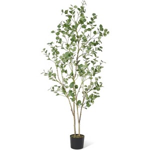 Garvee Artificial You Shu Plant, Lifelike Green Leaves, Modern Indoor Outdoor Decor, Easy Assembly - 1 of 4