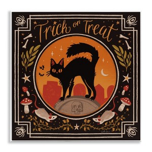 Stupell Industries Trick Or Treat Cat & Rats Wall Plaque Art - 1 of 4