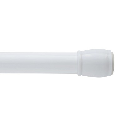 50" to 86" Rustproof Aluminum Shower Curtain Tension Rod, White