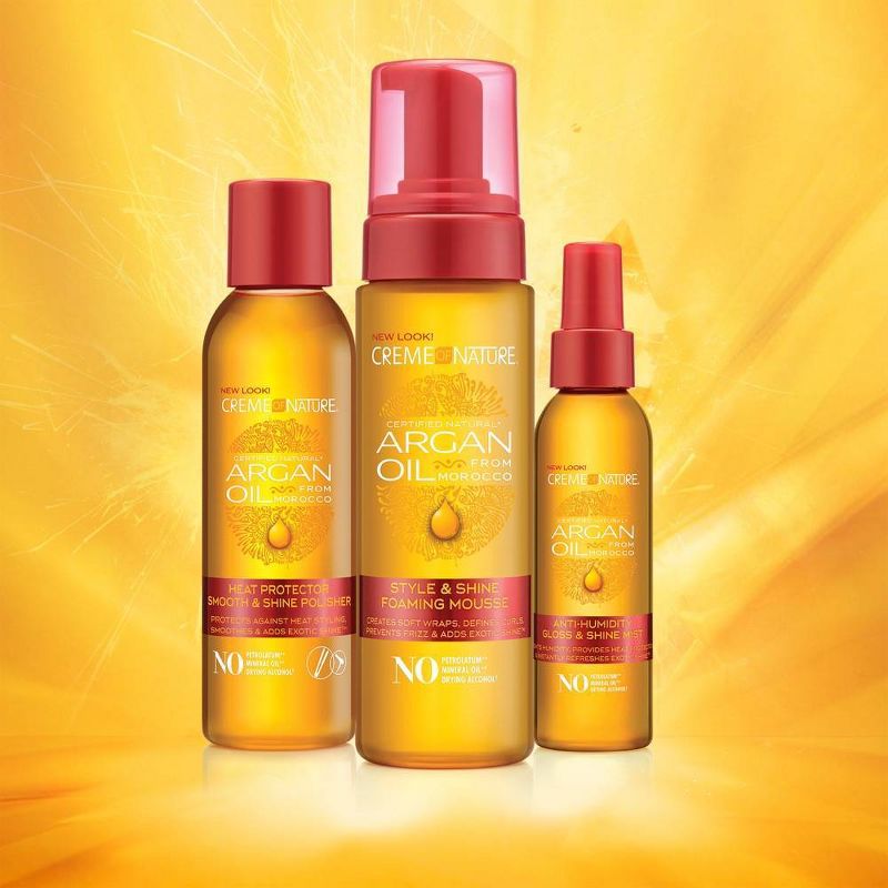 Creme of Nature Argan Oil Anti-Humidity Gloss & Shine Mist Hair Glosses - 4oz, 6 of 8