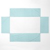 Bacati - Sophia Paisley Aqua Leaves Crib/Toddler Bed Skirt - 4 of 4