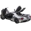 2017 Ford GT Ingot Silver Metallic with Black Stripes 1/12 Model Car by Autoart - 2 of 4