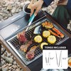 Naturehike Camping Charcoal Grill for IGT Table,Folding Barbecue Grill with Tongs&Carry Bag,Portable BBQ Grill for Outdoor Camping Cooking Tailgating - 2 of 4