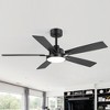 Airsurfer 52-Inch Matte Black 5-Blade Ceiling Fan with Integrated LED Light and Remote, Indoor - 3 of 4