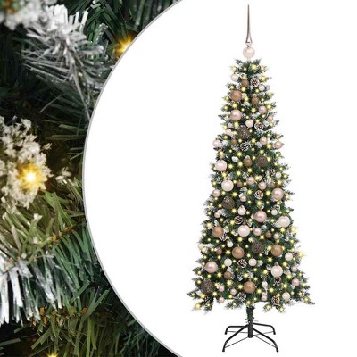 vidaXL Artificial Christmas Tree with 300 LEDs Green 76 x 76 x 180 cm