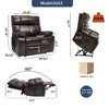 Dual Motor Infinite Position Large Power Lift Recliner Chair with Heat, 8-Point Massage, Hidden Cup Holders, and Medium-Firm Heavy-Duty Design - 2 of 4