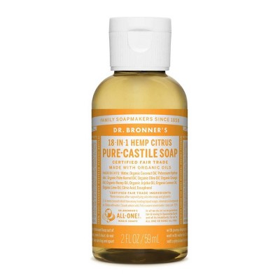 Dr. Bronner's Magic Pure Castile Liquid Soap Bodywash - Citrus - 2 fl oz
