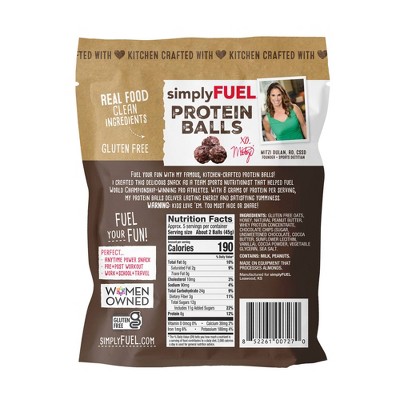 simplyFUEL Brownie Batter Whey Protein Balls - 8g Protein - 8oz