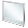 FONTOI Primo Wall Mirror with Silver Champagne Finish, Modern Square Accent Mirror Designed to Mount to Dresser or Bedroom, Champagne, 36"*2"*36" - 4 of 4