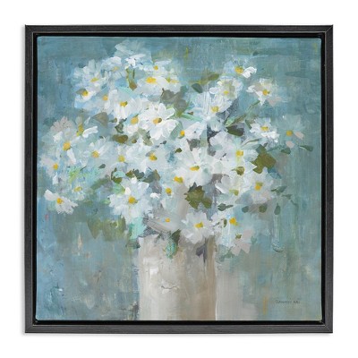 Stupell Industries White Daisy Blooms Abstract Flowers, 25" x 25"