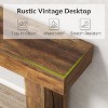 Tribesigns 63-Inch Narrow Console Table, Modern Sofa Table for Hallway, Entryway Table for Living Room, Bedroom, Home Office,Brown - 4 of 4