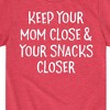 Boys' - Instant Message - Mom Close Snacks Closer Short Sleeve Graphic T-Shirt - 2 of 4