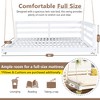 Gulches Patio Swings: Twin Size Country Daybed with 96-Inch Ropes, Brown/Black/White Finish - 4 of 4