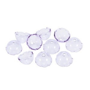 Unique Bargains Glass Jellyfish Beads, Glass Wind Bell Bead Caps - 1 of 4