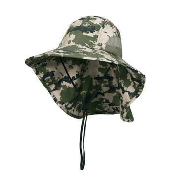 Tirrinia Wide Brim Adult Uv Sun Protection Hat For Outdoor Garden Hiking  Safari, Green : Target