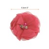 Unique Bargains Wedding Party Decoration Artificial Rhinestone Chiffon Flower Heads - 2 of 3