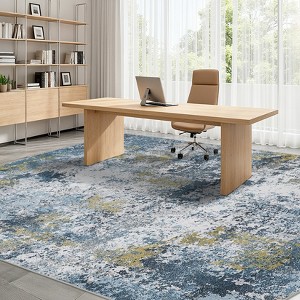 COZONY Modern Abstract Runner Rug, Washable Non-Skid Hallway Carpet, Soft Low-Pile Non Slip Indoor Runner for Kitchen, Laundry, Bedroom, Bathroom - 1 of 4