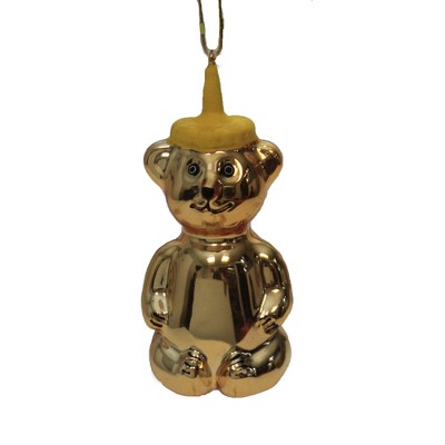 Holiday Ornament 3.5" Honey Bear Bottle Squeeze Bee Nectar Tea  -  Tree Ornaments