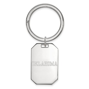 Black Bow Jewelry Sterling Silver Oklahoma Sooners NCAA Key Chain - 1 of 3