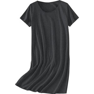 cotton t shirt night dress Ekouaer Nightgowns for Women Cotton Sleepshirts Short Sleeve Nightshirt Tshirt Night Gown Casual Sleepdress Comfy Nightdress Dark Grey XL