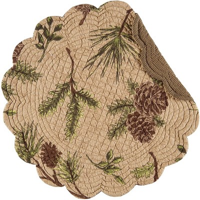 C&F Home Woodland Retreat Round Placemat Set of 6