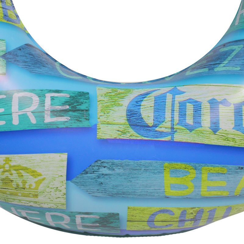 Northlight 36" Inflatable Corona Signage Swimming Pool Tube Ring, 5 of 6