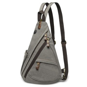 Unique Bargains Vintage Waterpoof Anti Theft Casual Crossbody Backpack - 1 of 4