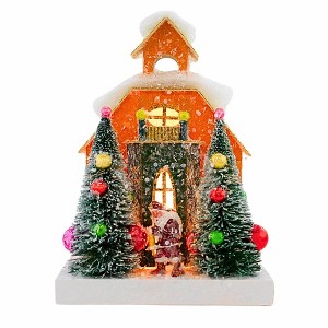 Cody Foster 8.25 In St. Nick Hideaway Putz House Santa Village Buildings - 1 of 4
