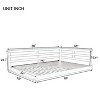 CAVINAS Full Size Outdoor Swing Bed with Ropes,Acacia Wood Porch Swing for Backyard, Garden - 3 of 4