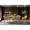 LeisureMod Kova Series Modern Rectangular Dining Table with Sintered Stone/Glass Top and Acrylic Base - 3 of 4