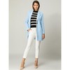 INSPIRE CHIC Women's Regular Fit Notched Lapel Long Sleeve Buttoned Classic Coat - 2 of 4
