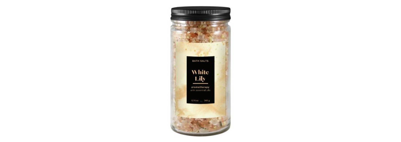 White Lily Glass Jar Bath Soaks - 12oz - Target Beautyâ¢ - image 1 of 1