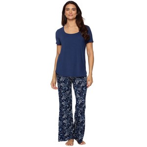 So Smooth Modal Tee & Lounge Pant Set | Felina | Lounge Set - 1 of 2
