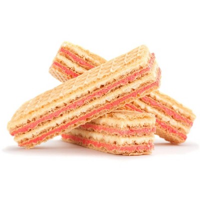 Aiva Strawberry Delight Wafer – Crispy Layered Wafers with Sweet Strawberry Cream Filling for Snacking and Desserts