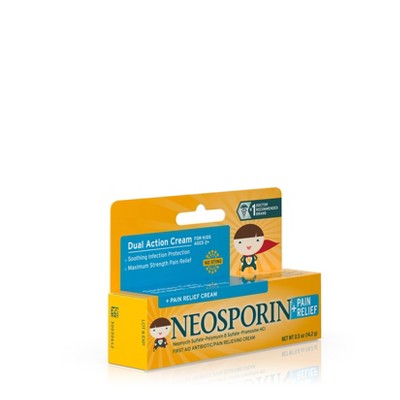 Neosporin Antibiotic and Pain Relieving Cream for Children - 0.5oz