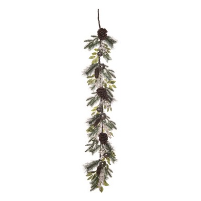Transpac Artificial 60 in. Multicolor Christmas Rustic Bells Garland