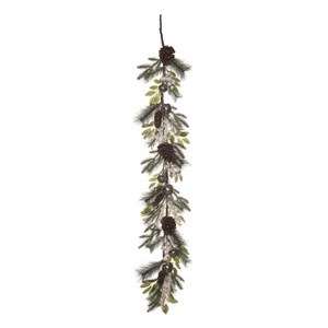 Transpac Artificial 60 in. Multicolor Christmas Rustic Bells Garland - 1 of 2
