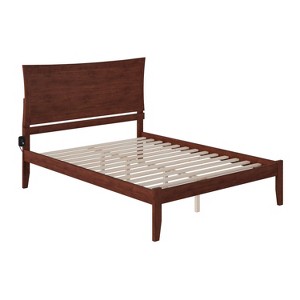 Platform Bed - Modern Design, Walnut Finish, Turbo Charger Included, Trundle Ready - 1 of 4