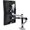 Ergotron 45-248-026 Dual Mounting Arm for Flat Panel Display - Up to 24" Screens - 3 of 4