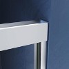 NicBex Shower Door 44-48"W x 72"H Adjustable Semi Frameless Double Sliding Glass Tub Door with 1/4" (6mm) Clear Tempered Glass - 2 of 4