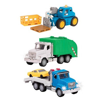 DRIVEN  Small Toy City Vehicle Set  Micro Urban Worker Fleet  3 pk