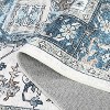 Large Soft Washable Area Rug for Bedroom Living Room, Non Slip Medallion Oriental Floor Carpet, Low Pile Indoor Vintage Distressed Rug - 4 of 4
