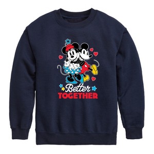 Boys' - Disney - Better Together Graphic Long Sleeve Fleece Sweatshirt - 1 of 4