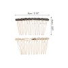 Unique Bargains Women's Durable Rhinestones Hair Comb Insertion Tool Black 1 Pc - 2 of 3